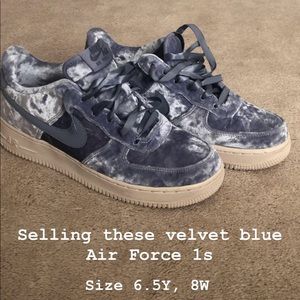 Nike Velvet Air Force 1’s